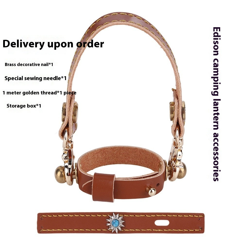 Leather Hang Rope Camping Lantern