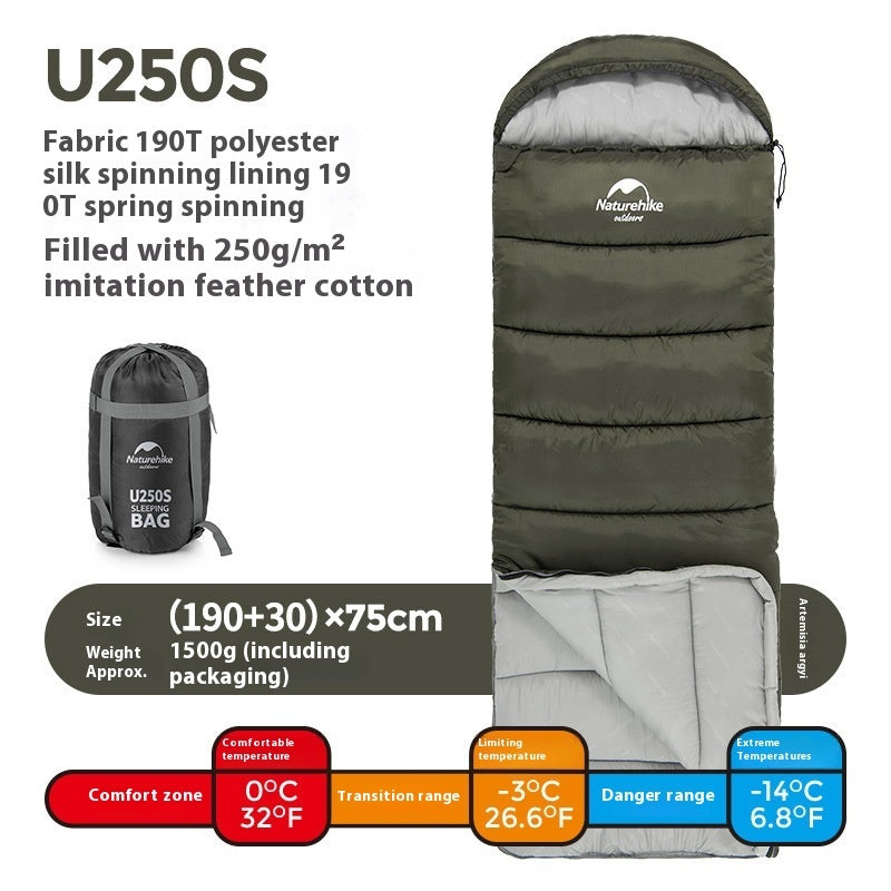 Outdoor Camping Winter Cold-proof Sleeping Bag