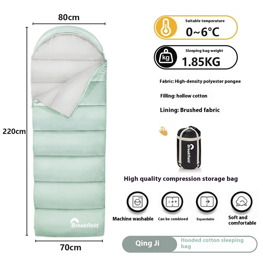 Outdoor Camping Cotton Sleeping Bag
