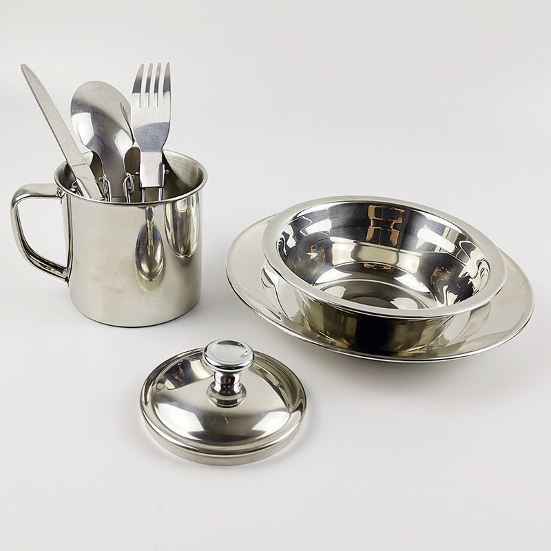 Outdoor Camping Tableware Water Cup Cookware Set