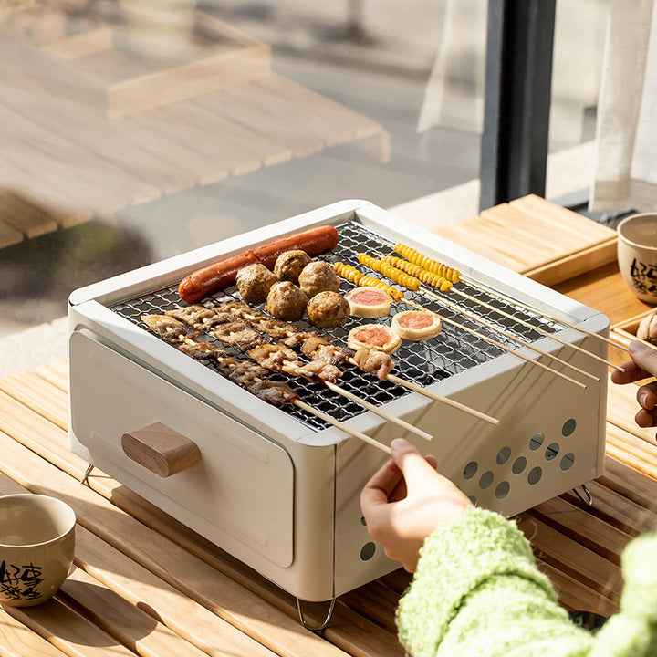 Outdoor Courtyard Charcoal Barbecue Grill