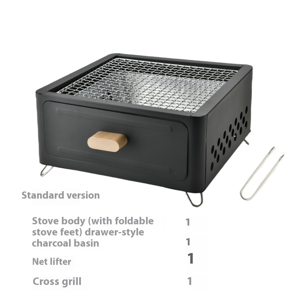 Outdoor Courtyard Charcoal Barbecue Grill