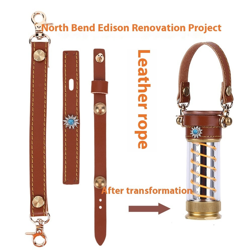 Leather Hang Rope Camping Lantern