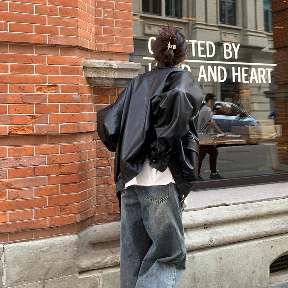 Fashion American Retro Leather Jacket