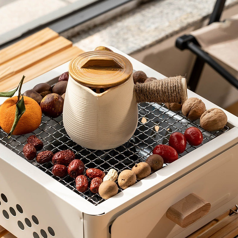 Outdoor Courtyard Charcoal Barbecue Grill