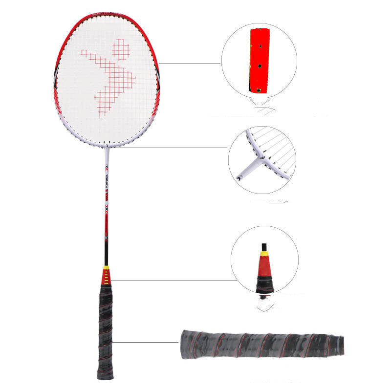 Aluminum Alloy Integrated Badminton Racket Set