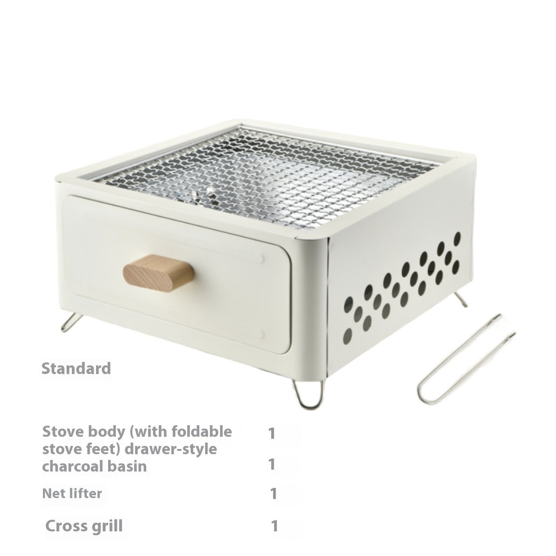 Outdoor Courtyard Charcoal Barbecue Grill