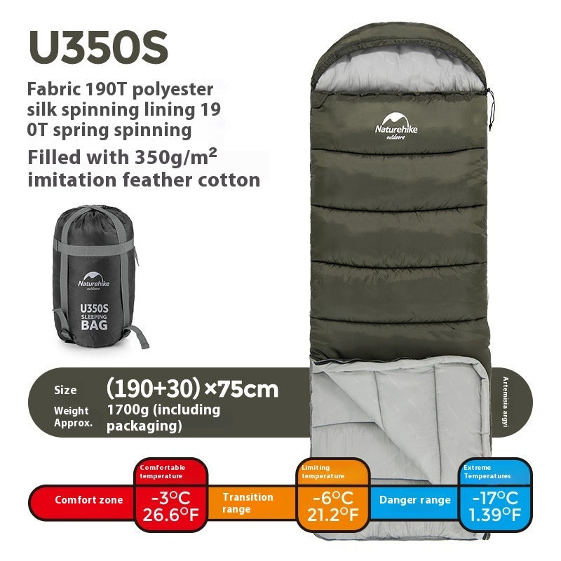 Outdoor Camping Winter Cold-proof Sleeping Bag
