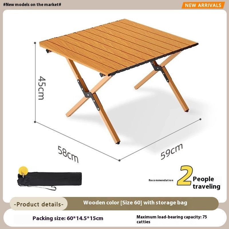 Outdoor Folding Egg Roll Table
