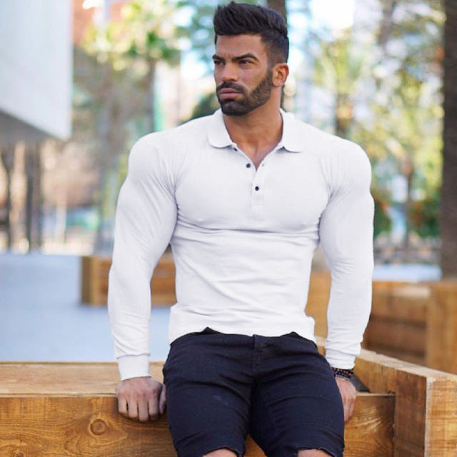 Men's Tight Lapel Running Shirt