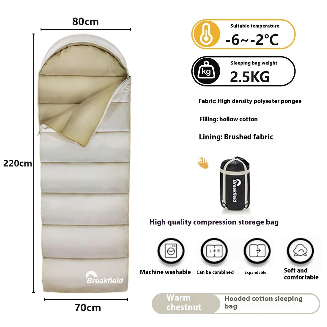 Outdoor Camping Cotton Sleeping Bag